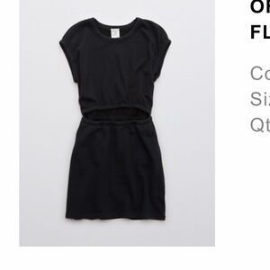 Aerie offline fleece cut out dress